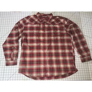 Sz XL Magellan Outdoors Mag Wick Fish Gear Button Up Men's Fishing Shirt EUC